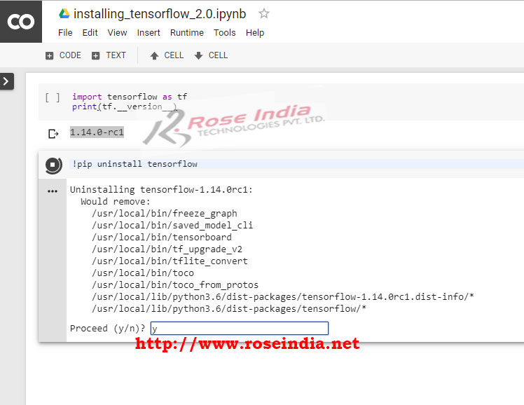 卸载TensorFlow image